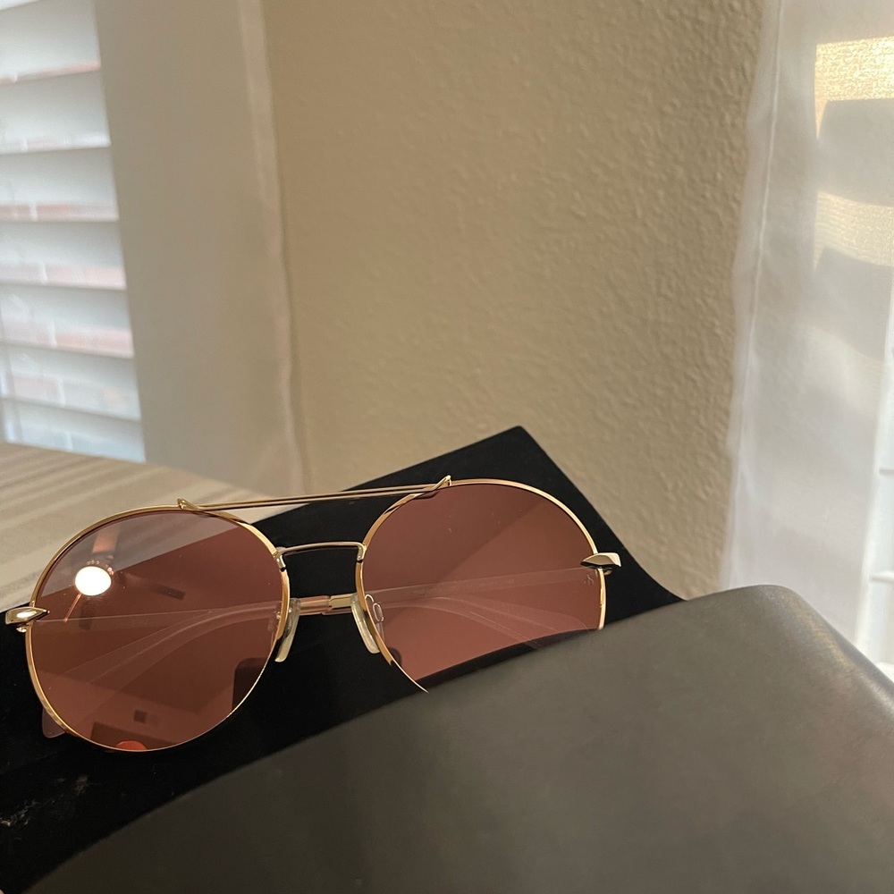 rag & bone 59mm Round Metal Aviator Sunglasses
